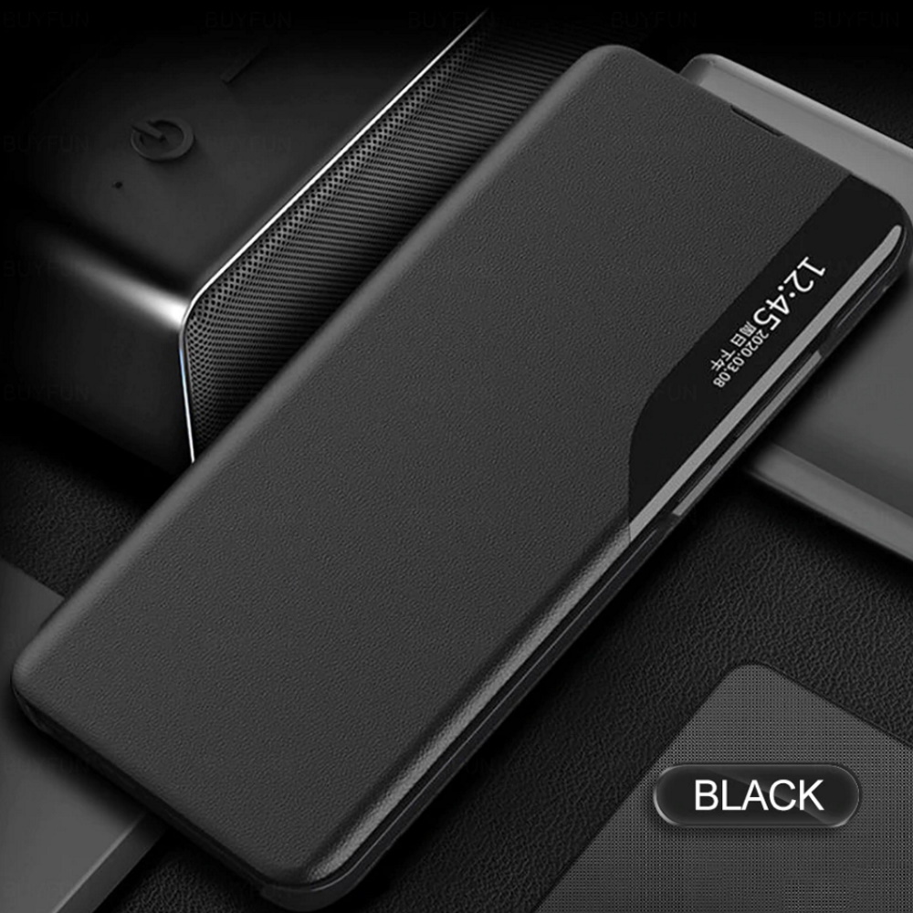 Pokrowiec etui Eco Leather View Case czarne Xiaomi Redmi Note 10 Pro Max / 2