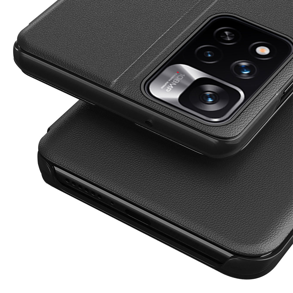 Pokrowiec etui Eco Leather View Case czarne Xiaomi Redmi Note 11 Pro+ 5G / 6