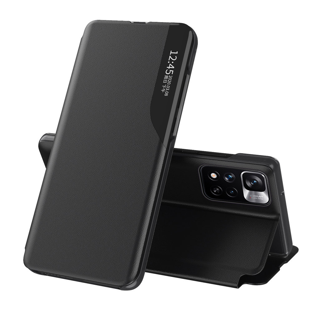 Pokrowiec etui Eco Leather View Case czarne Xiaomi Redmi Note 11S