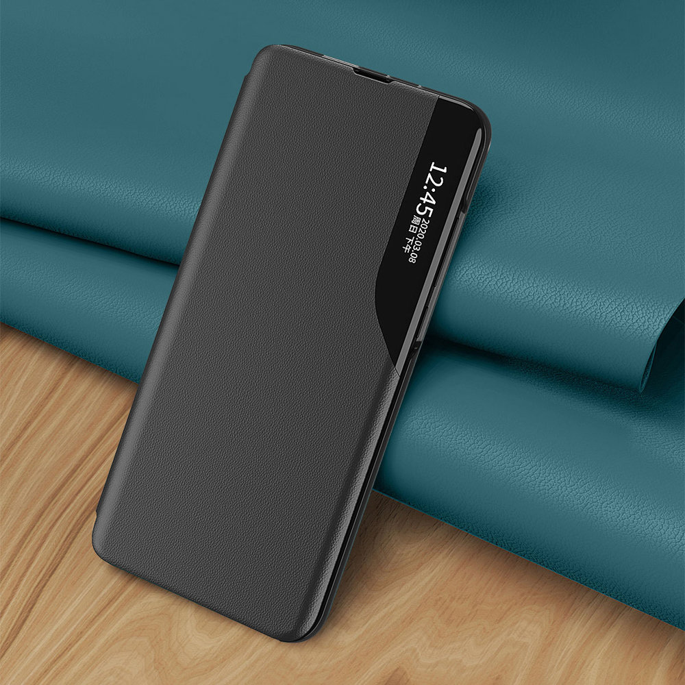 Pokrowiec etui Eco Leather View Case czarne Xiaomi Redmi Note 11S 5G / 12