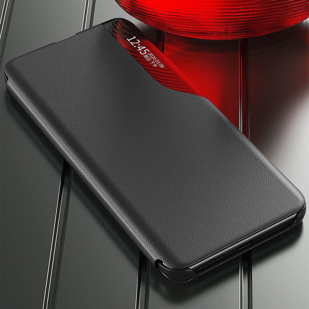 Pokrowiec etui Eco Leather View Case czarne Xiaomi Redmi Note 11S / 8