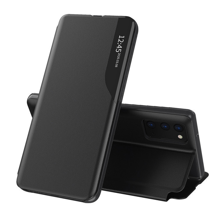 Pokrowiec etui Eco Leather View Case czarne Xiaomi Redmi Note 12 4G