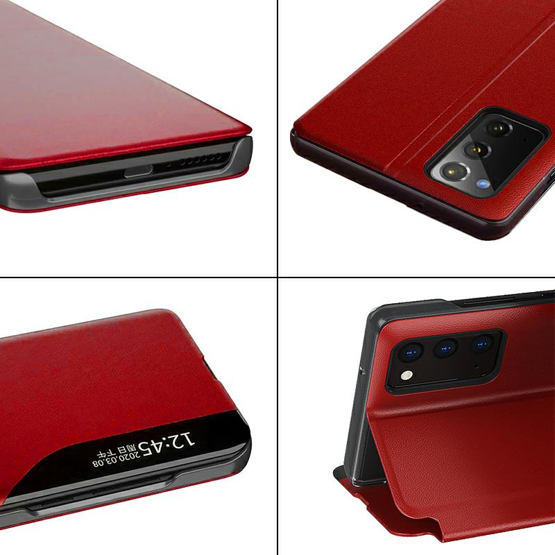 Pokrowiec etui Eco Leather View Case czerwone APPLE iPhone 12 Mini / 3