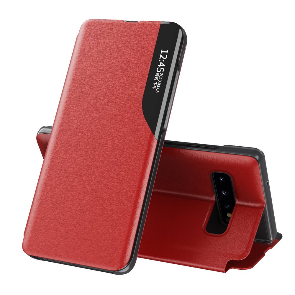 Pokrowiec etui Eco Leather View Case czerwone SAMSUNG Galaxy S10