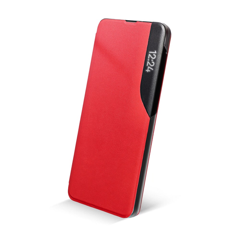 Pokrowiec etui Eco Leather View Case czerwone Xiaomi POCO M4 Pro 5G