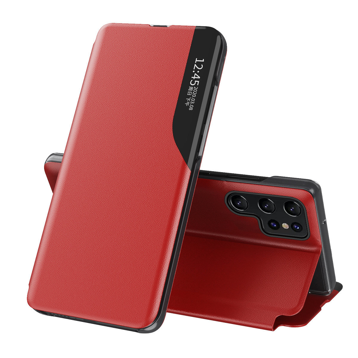 Pokrowiec etui Eco Leather View Case czerwone Xiaomi Redmi Note 11S