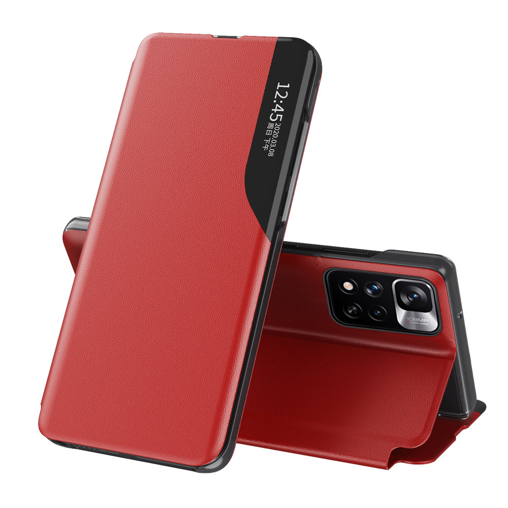 Pokrowiec etui Eco Leather View Case czerwone Xiaomi Redmi Note 11S 5G