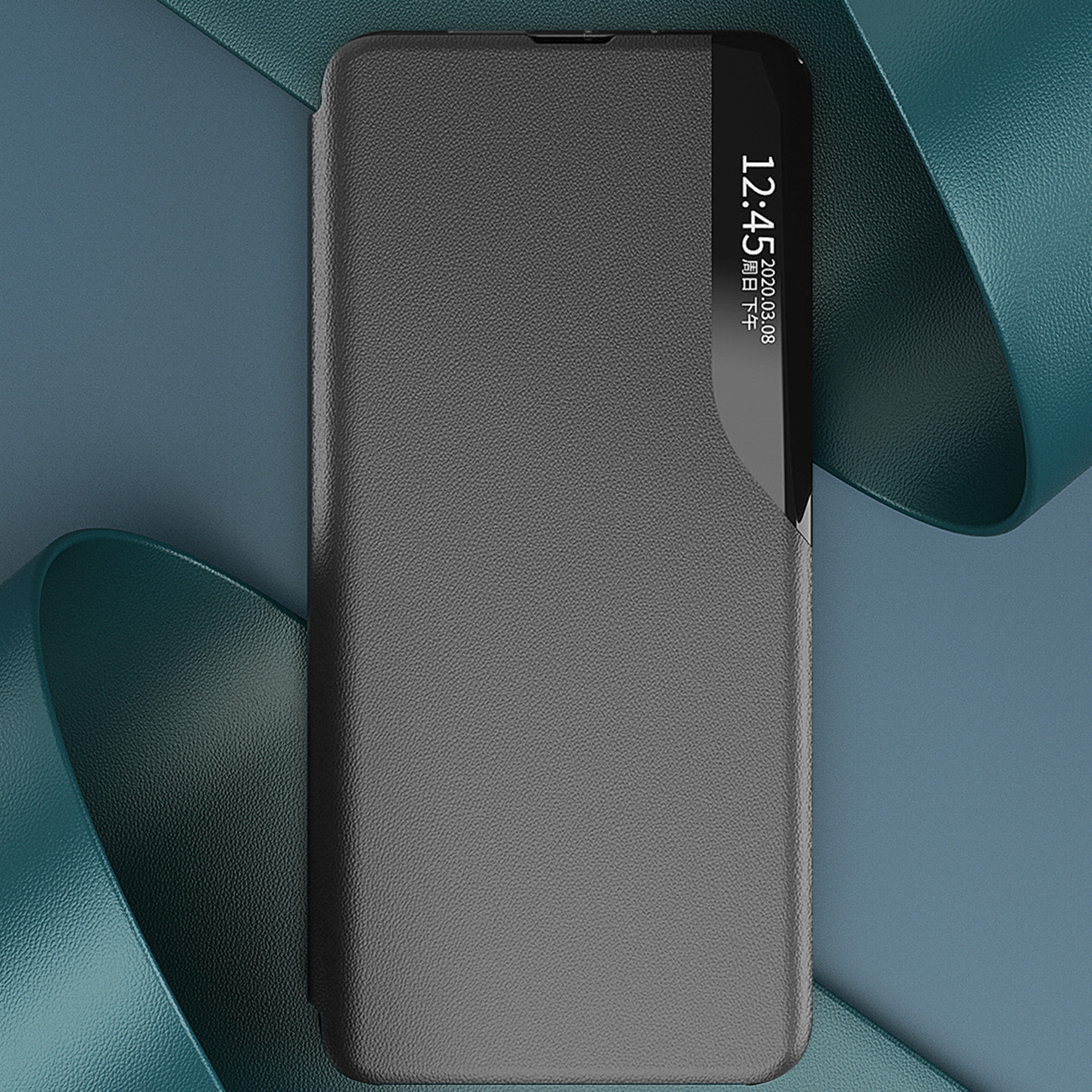 Pokrowiec etui Eco Leather View Case granatowe Xiaomi Redmi Note 12 Pro / 10