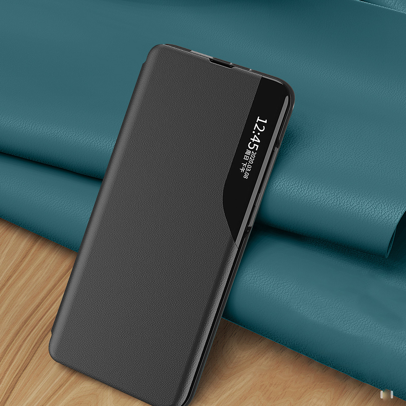 Pokrowiec etui Eco Leather View Case granatowe Xiaomi Redmi Note 12 Pro / 11
