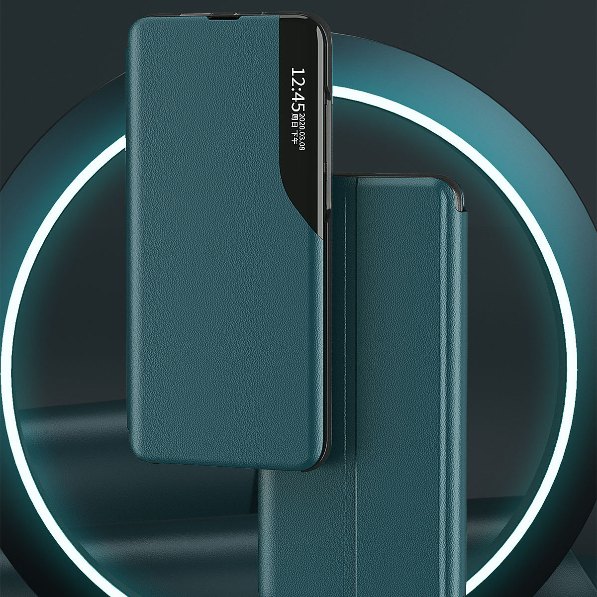 Pokrowiec etui Eco Leather View Case pomaraczowe Xiaomi Redmi Note 10 5G / 2