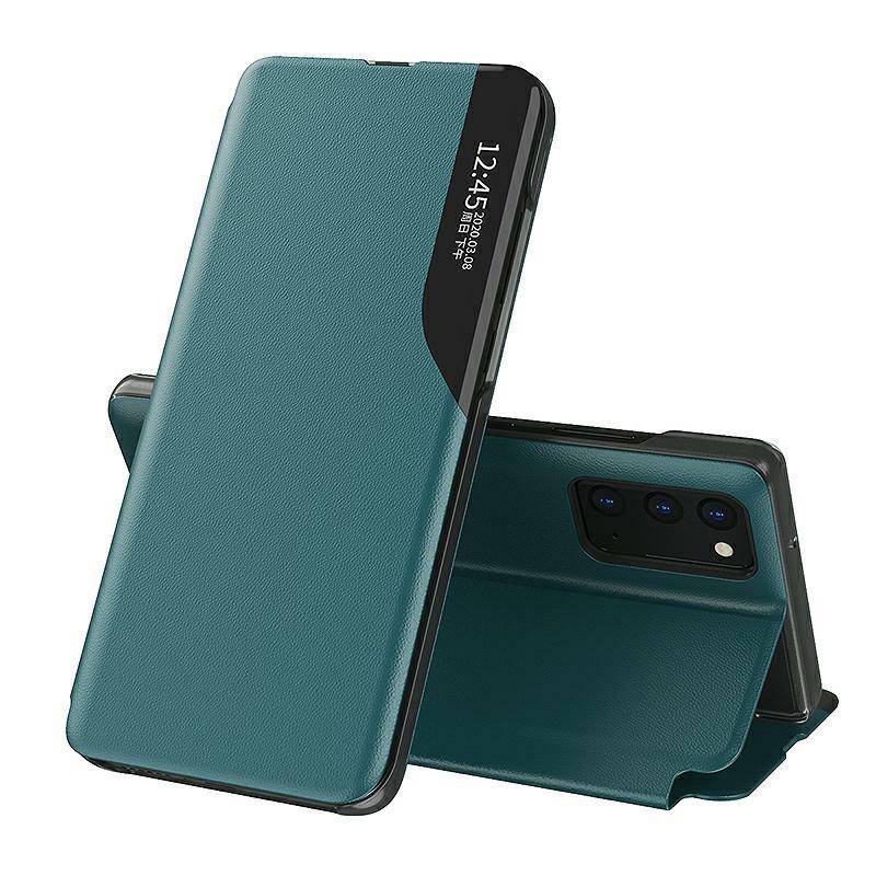 Pokrowiec etui Eco Leather View Case zielone SAMSUNG Galaxy A42 5G