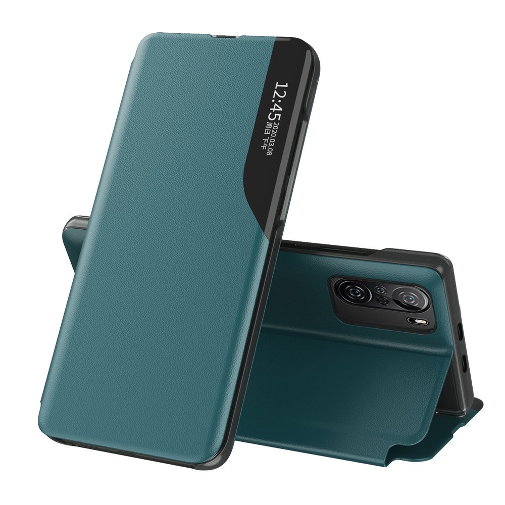 Pokrowiec etui Eco Leather View Case zielone Xiaomi Redmi K40 Pro