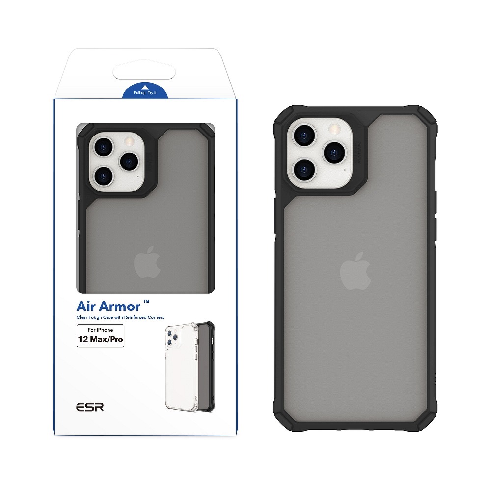 Pokrowiec etui ESR Air Armor czarne APPLE iPhone 12 Pro Max / 5