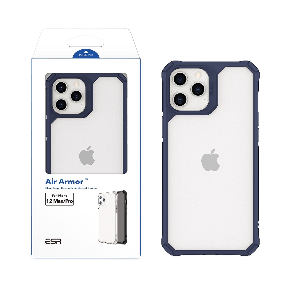 Pokrowiec etui ESR Air Armor granatowe APPLE iPhone 12 Pro Max / 6