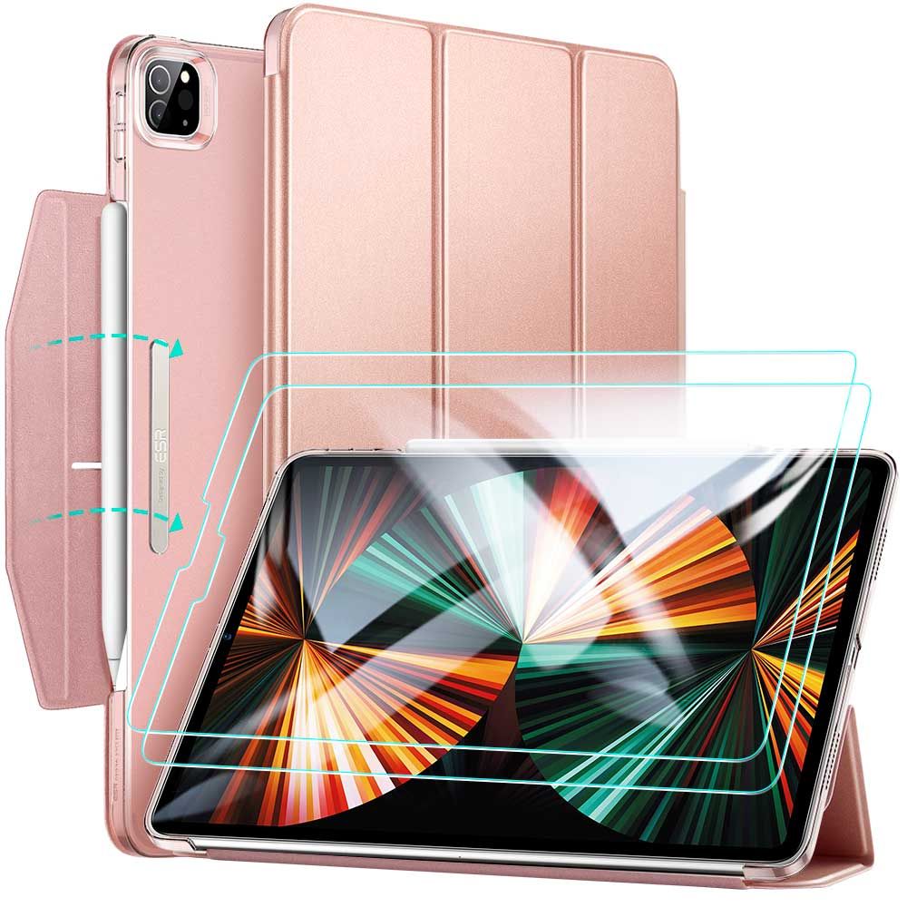 Pokrowiec etui Esr Ascend Trifold & Tempered Glass rowe APPLE iPad Pro 12.9cala