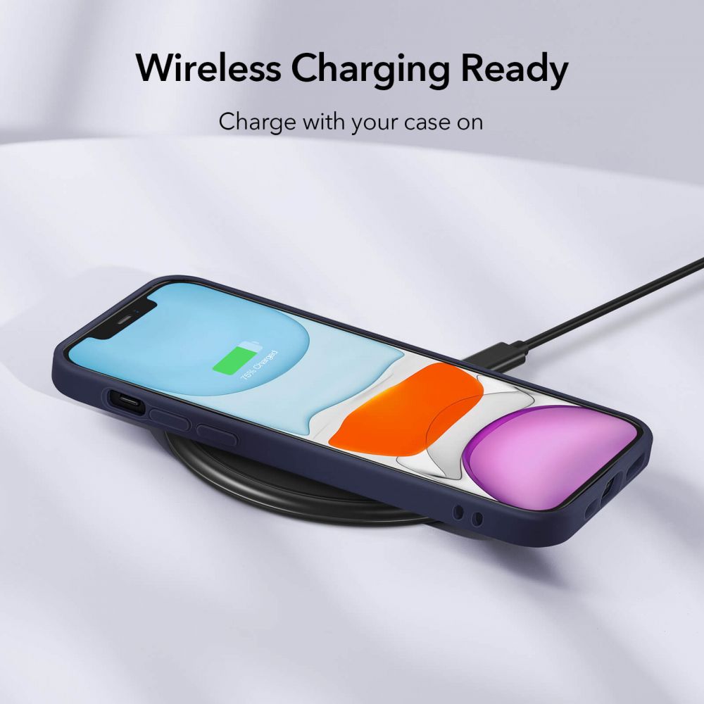 Pokrowiec etui Esr Cloud Granatowe APPLE iPhone 12 / 7