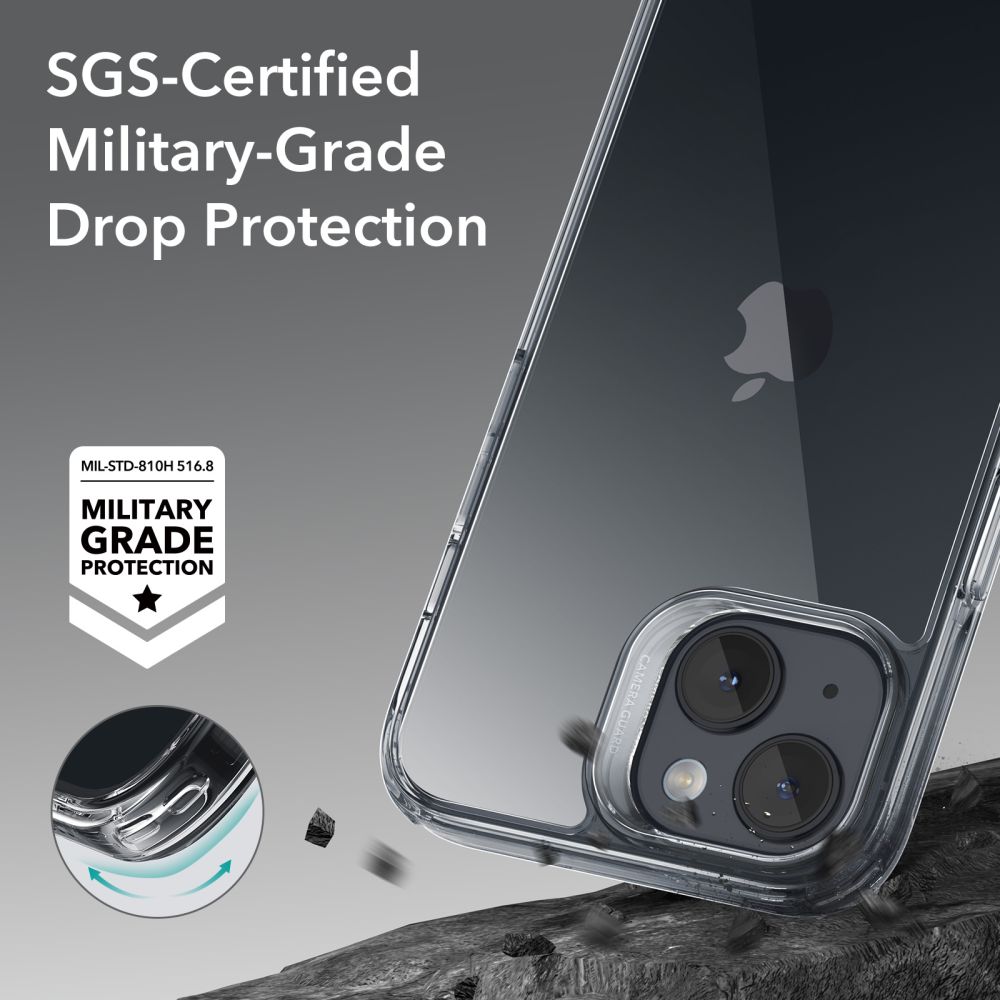 Pokrowiec etui ESR Ice Shield przeroczyste APPLE iPhone 15 Plus / 6