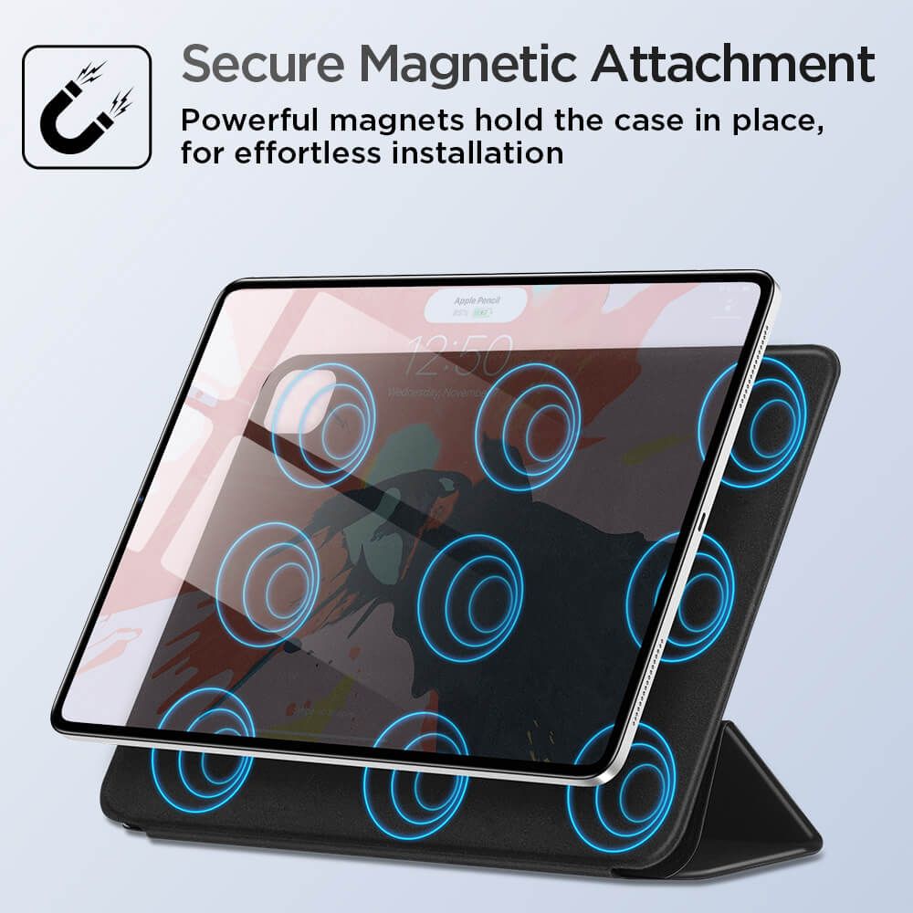 Pokrowiec etui Esr Rebound Magnetic Czarne APPLE iPad Pro 12.9cala / 2