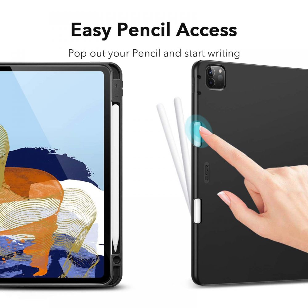 Pokrowiec etui Esr Rebound Pencil Czarne APPLE iPad Pro 11 2020 / 5