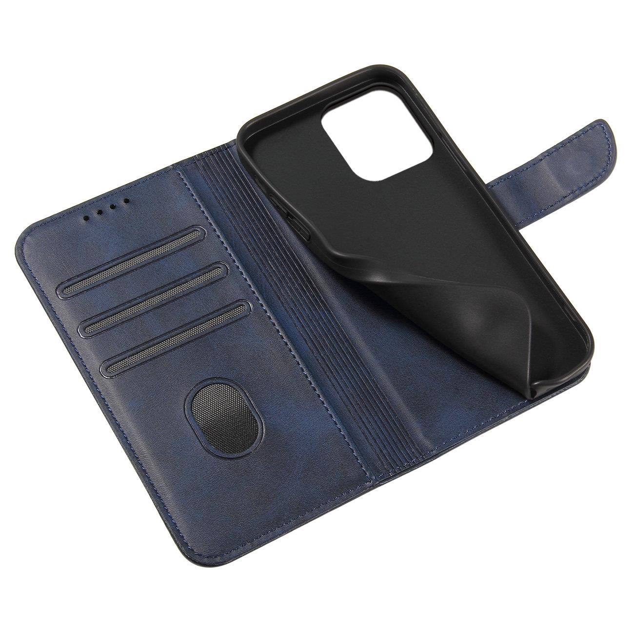 Pokrowiec etui z klapk na magnes Fancy Magnet niebieskie APPLE iPhone 15 Pro / 3