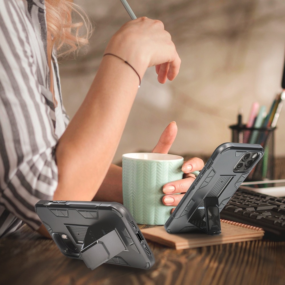 Pokrowiec etui pancerne Forcell Defender czarne APPLE iPhone 12 Mini / 2 Pokrowiec etui pancerne Forcell Defender czarne APPLE iPhone 12 Mini / 2