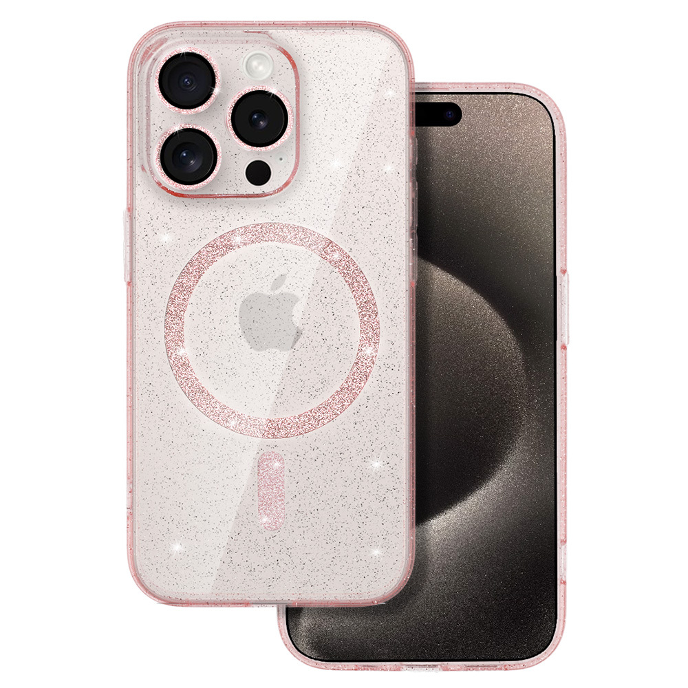 Pokrowiec etui Glitter Magsafe Case rowe APPLE iPhone 14 Pro