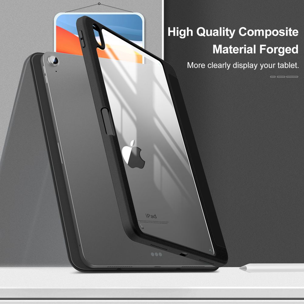 Pokrowiec etui Infiland Crystal Case czarne APPLE iPad Air 4 2020 / 2