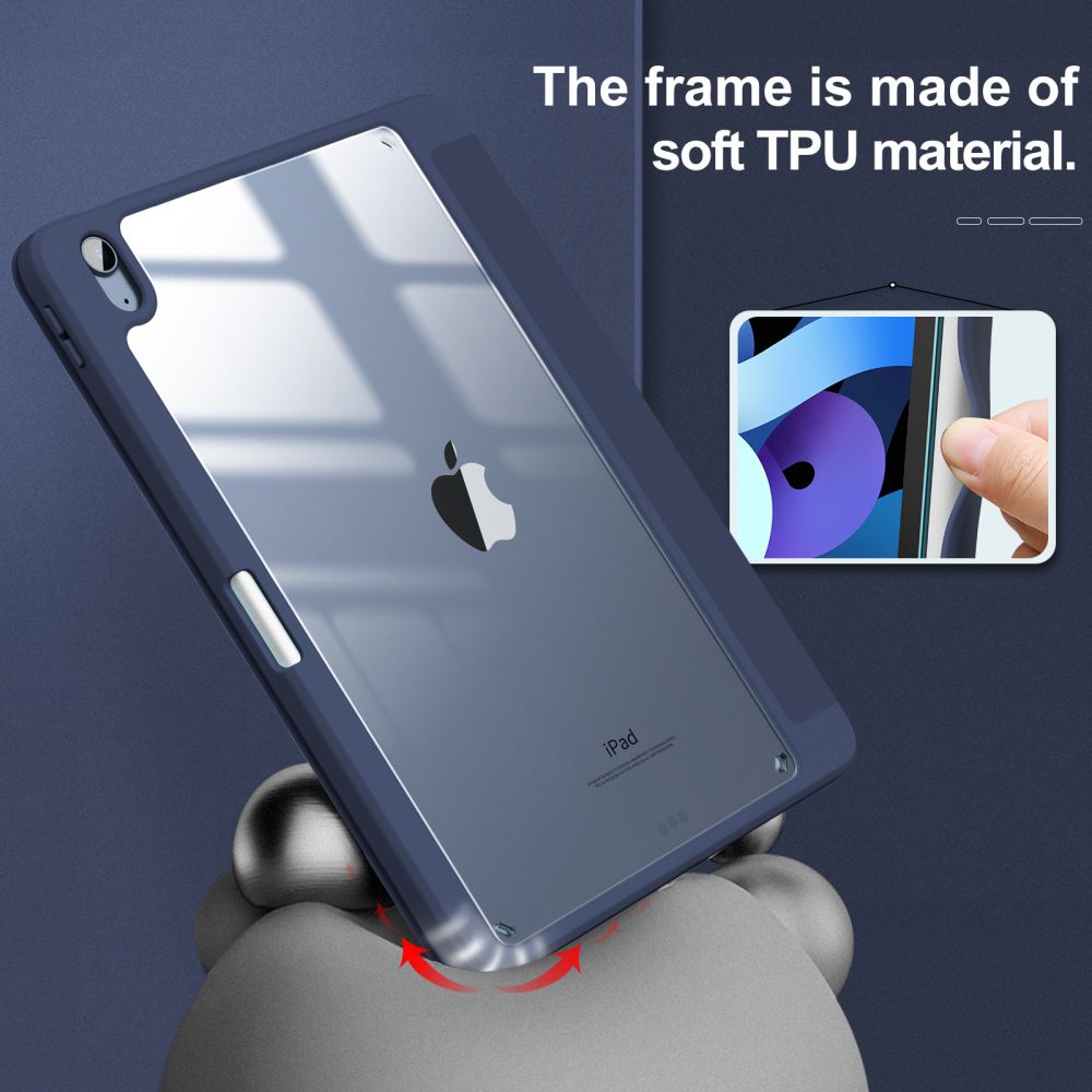 Pokrowiec etui Infiland Crystal Case granatowe APPLE iPad Air 4 2020 / 5