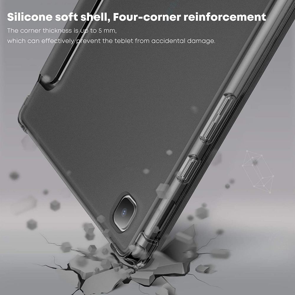 Pokrowiec etui Infiland Smart Stand czarne SAMSUNG Galaxy Tab A7 10.4 / 3