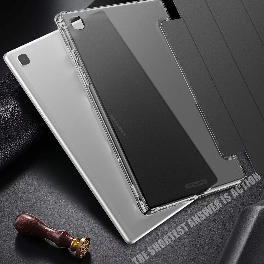 Pokrowiec etui Infiland Smart Stand czarne SAMSUNG Galaxy Tab A7 10.4 / 6