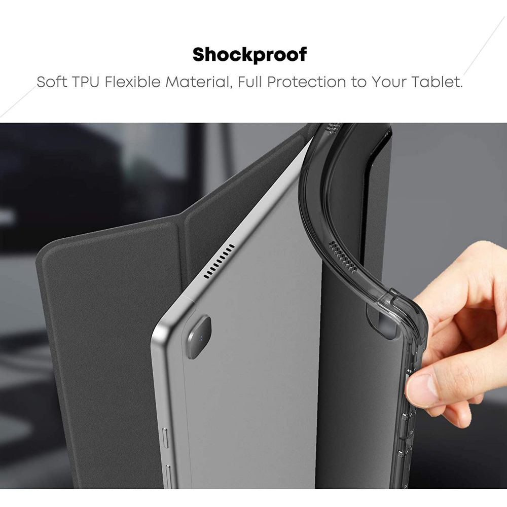 Pokrowiec etui Infiland Smart Stand czarne SAMSUNG Galaxy Tab A7 10.4 / 7