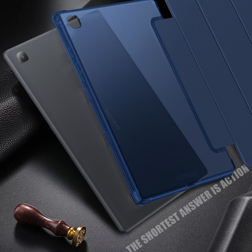 Pokrowiec etui Infiland Smart Stand niebieskie SAMSUNG Galaxy Tab A7 10.4 / 2