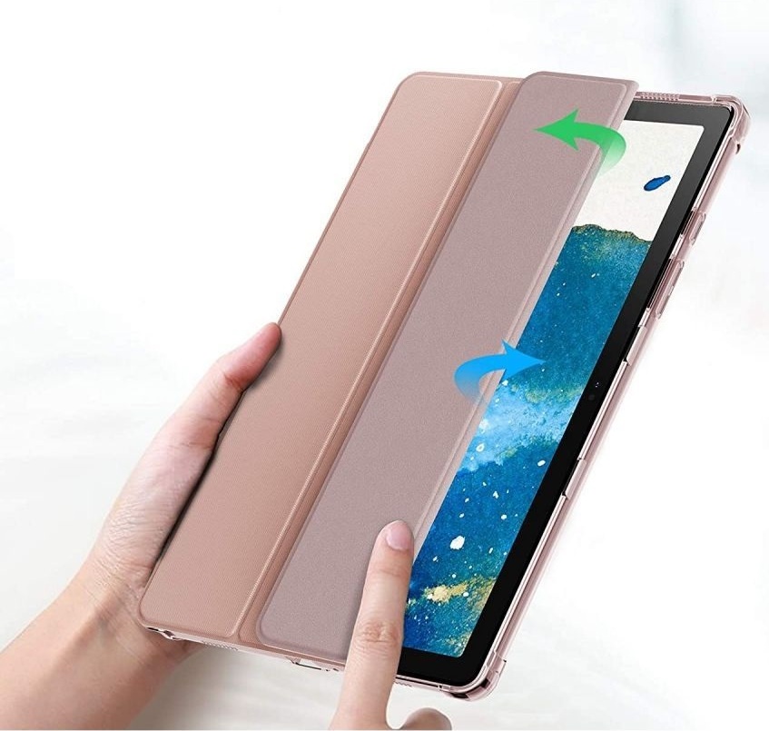 Pokrowiec etui Infiland Smart Stand rowe SAMSUNG Galaxy Tab A7 10.4 / 2