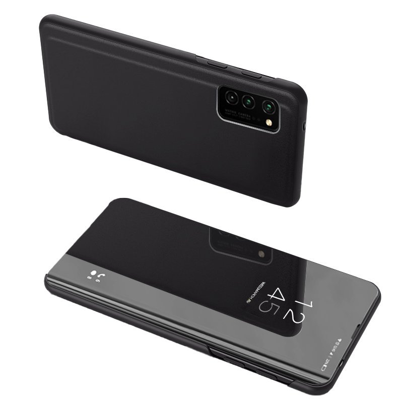 Pokrowiec etui Inteligentne Clear View czarne SAMSUNG Galaxy A52 4G