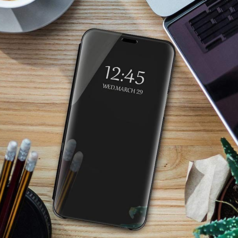 Pokrowiec etui Inteligentne Clear View czarne SAMSUNG Galaxy S9 / 8
