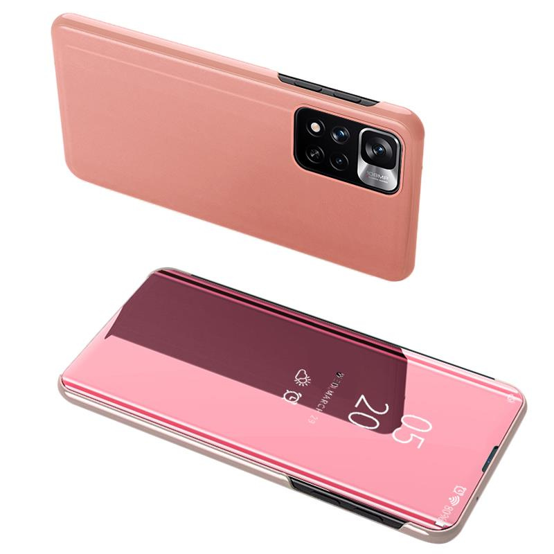 Pokrowiec etui Inteligentne Clear View r�owe Xiaomi Redmi Note 11