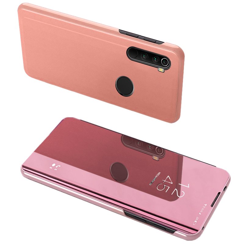 Pokrowiec etui Inteligentne Clear View r�owe Xiaomi Redmi Note 8