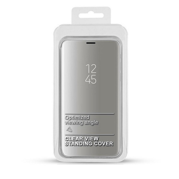 Pokrowiec etui Inteligentne Clear View srebrne SAMSUNG Galaxy A13 5G / 2