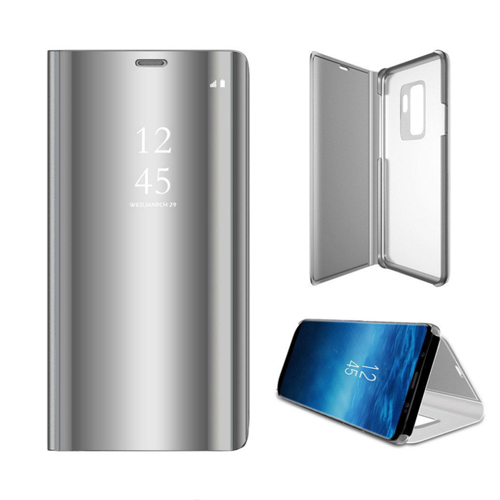 Pokrowiec etui Inteligentne Clear View srebrne SAMSUNG Galaxy A34 5G / 2