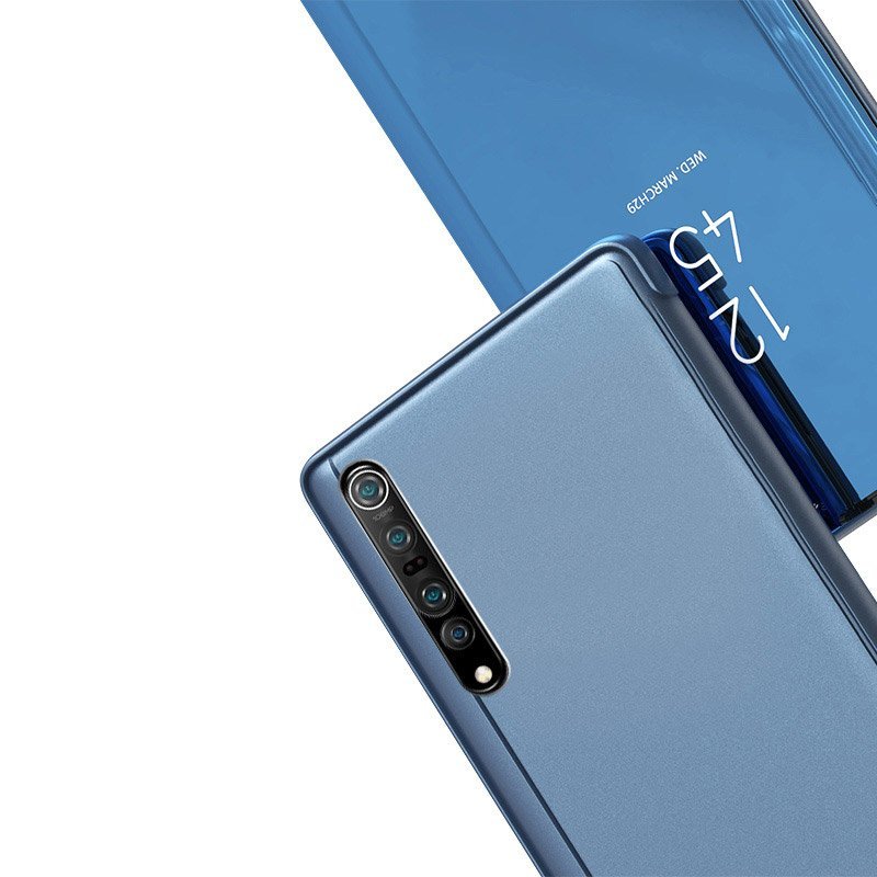Pokrowiec etui Inteligentne Clear View srebrne Xiaomi Mi Note 10 / 7