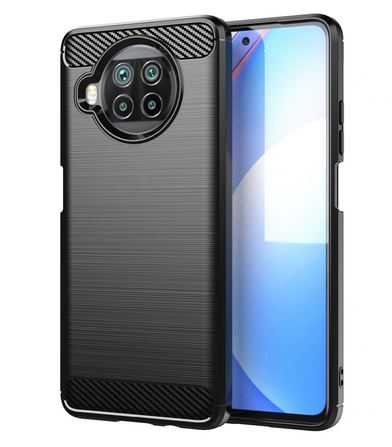 Pokrowiec etui pancerne Karbon Case czarne Xiaomi Mi 10T Lite