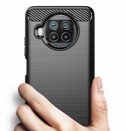 Pokrowiec etui pancerne Karbon Case czarne Xiaomi Mi 10T Lite / 2