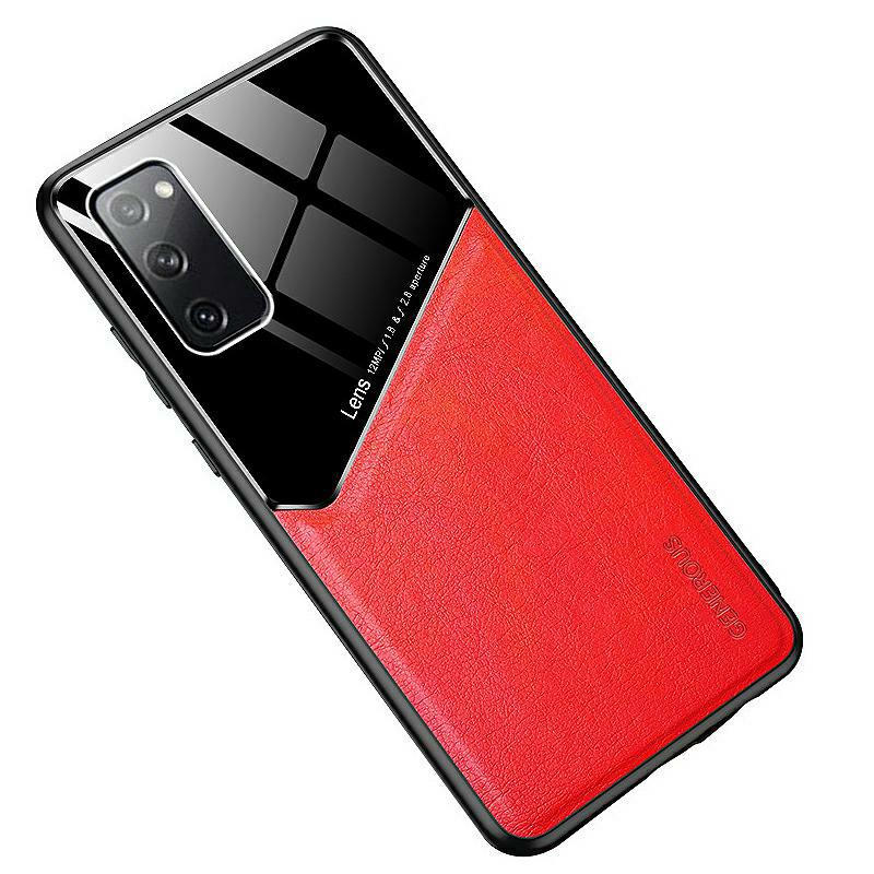 Pokrowiec etui Lens Case czerwone SAMSUNG Galaxy A11
