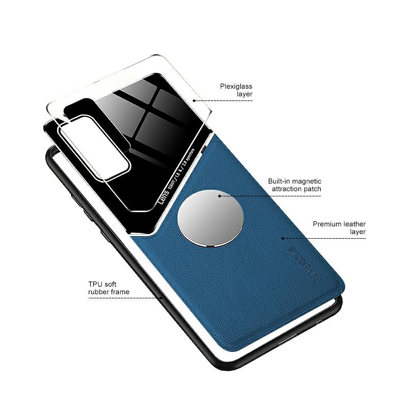 Pokrowiec etui Lens Case granatowe SAMSUNG Galaxy A41 / 3