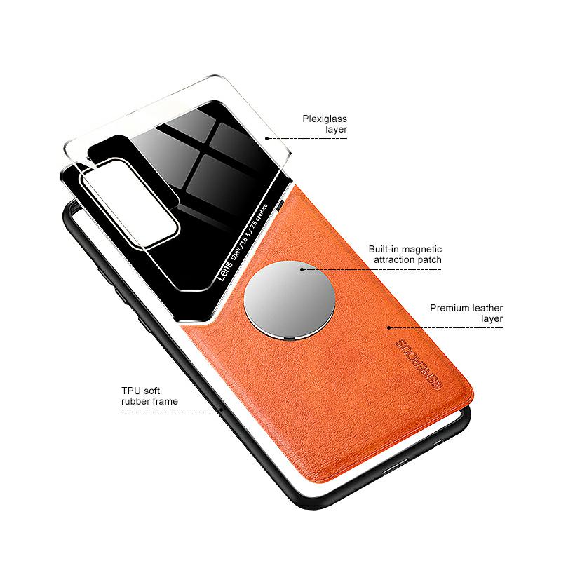 Pokrowiec etui Lens Case pomaraczowe SAMSUNG Galaxy A20s / 3