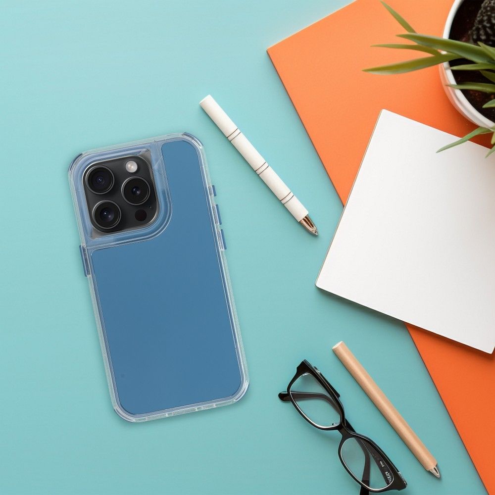 Pokrowiec Etui Matrix niebieskie APPLE iPhone 15 Pro Max / 3