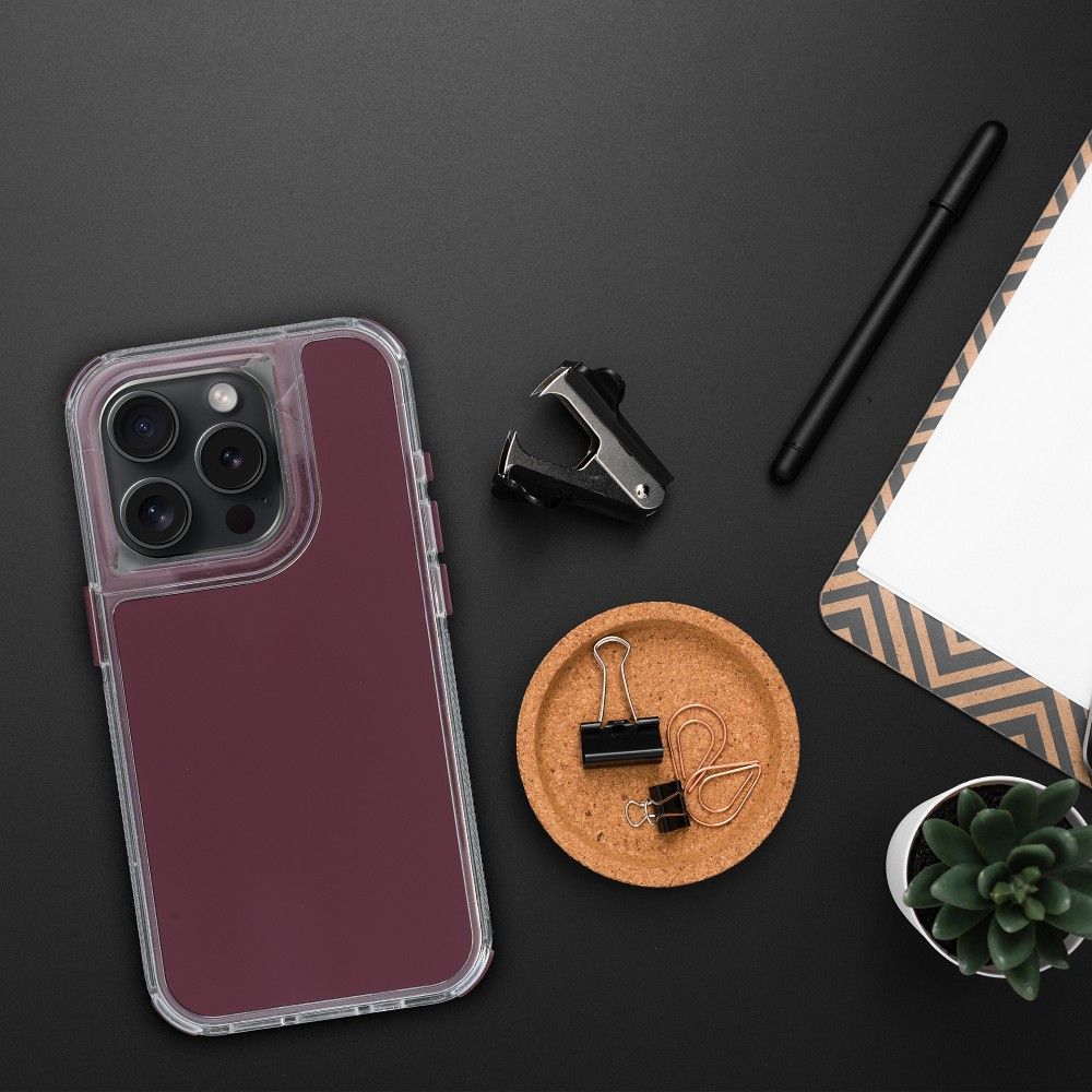 Pokrowiec Etui Matrix purpurowe APPLE iPhone 16 Plus / 3