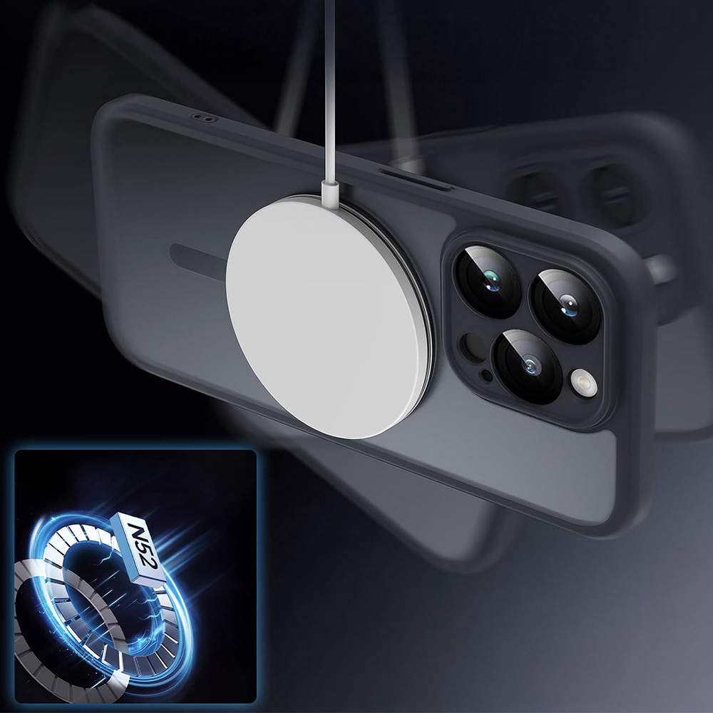 Pokrowiec etui Matte Mag Cover MagSafe czarne APPLE iPhone 15 Pro Max / 6 Pokrowiec etui Matte Mag Cover MagSafe czarne APPLE iPhone 15 Pro Max / 6