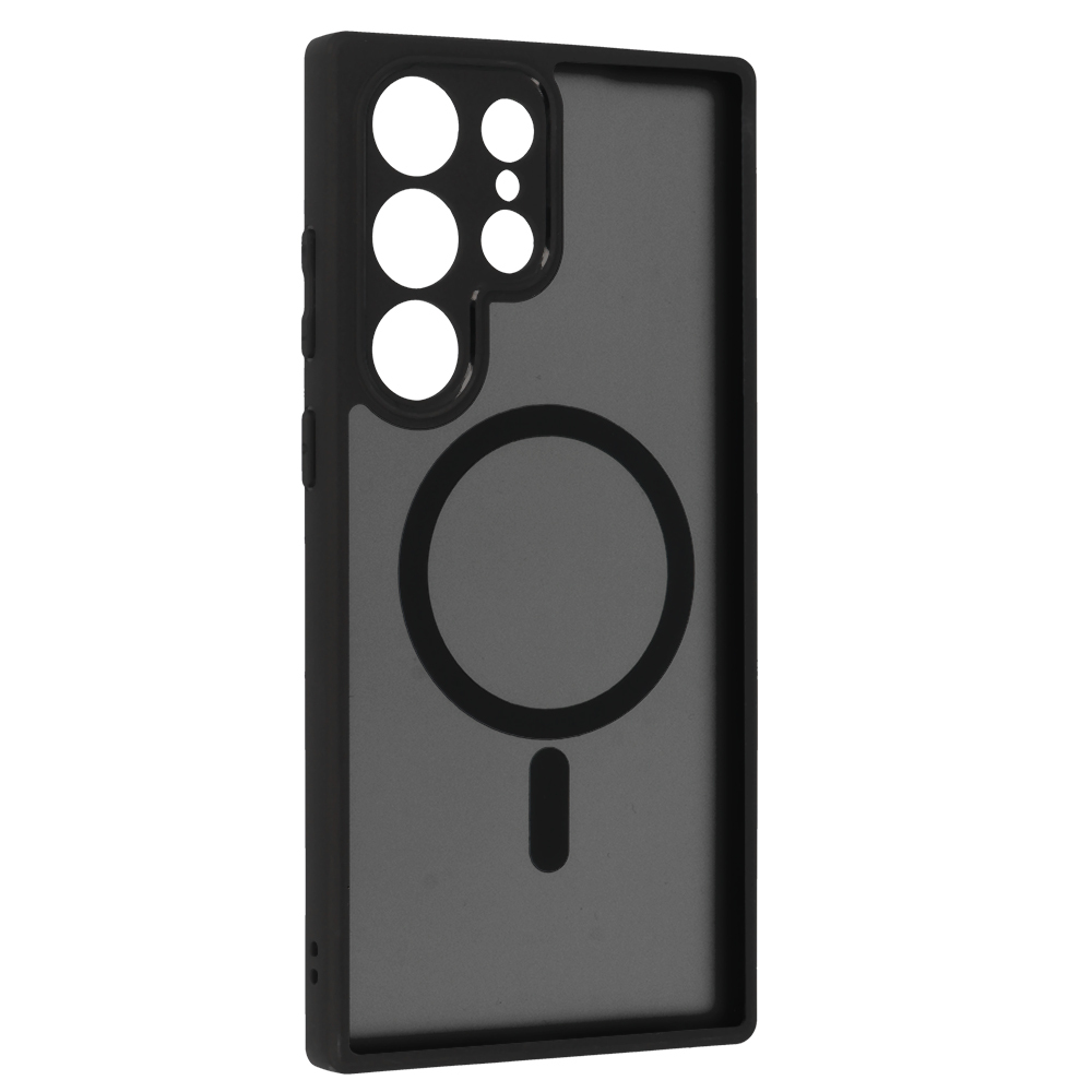 Pokrowiec etui Matte Mag Cover MagSafe czarne SAMSUNG Galaxy S23 Ultra / 2