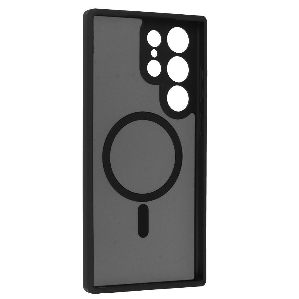 Pokrowiec etui Matte Mag Cover MagSafe czarne SAMSUNG Galaxy S23 Ultra / 3